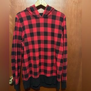 Buffalo plaid hoodie from Ideology, size XL